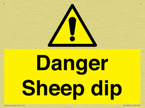 Danger Sheep dip